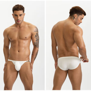 Luxury Low‑Rise Jockstrap with Gold Buckle — Sexy & Breathable